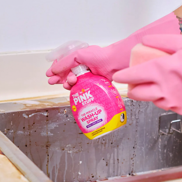 Средство для мытья посуды и чистки всех поверхностей от жира The Pink Stuff, 500мл - 